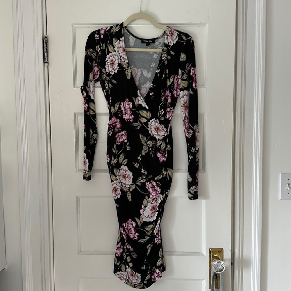Yumi Kim floral Jersey Wrap Dress, size S